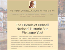 Tablet Screenshot of friendsofhubbell.org